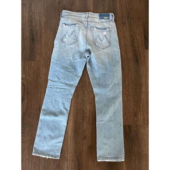 Mother Jeans Womens 27 Blue The Dazzler Ankle Denim Button Fly So Cute! - Picture 2 of 9